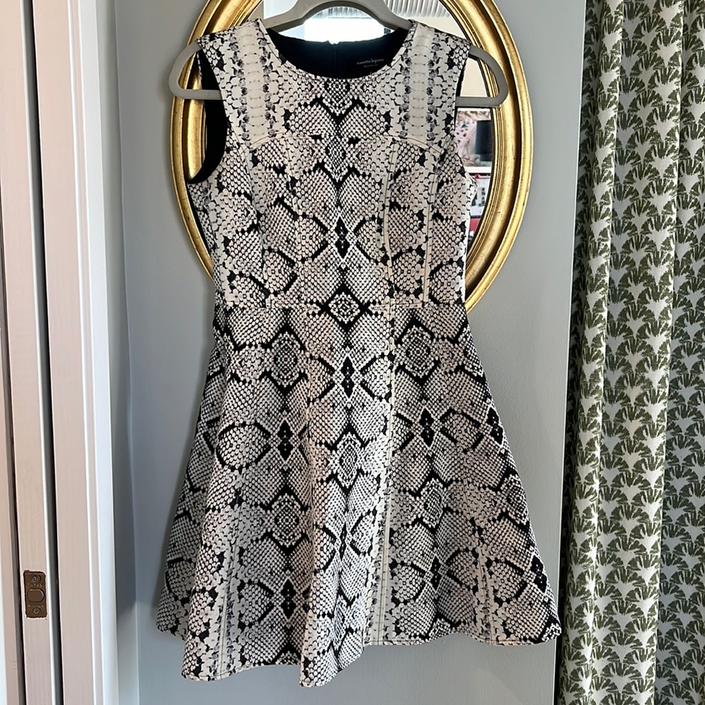 Nanette Lepore Snakeskin Print Sleeveless Dress
